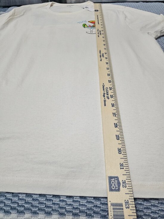 NWT Old Navy Gudetama Lazy Egg Graphic Tee Men's Light Cream Beach Sanrio 3XL - Picture 6 of 7